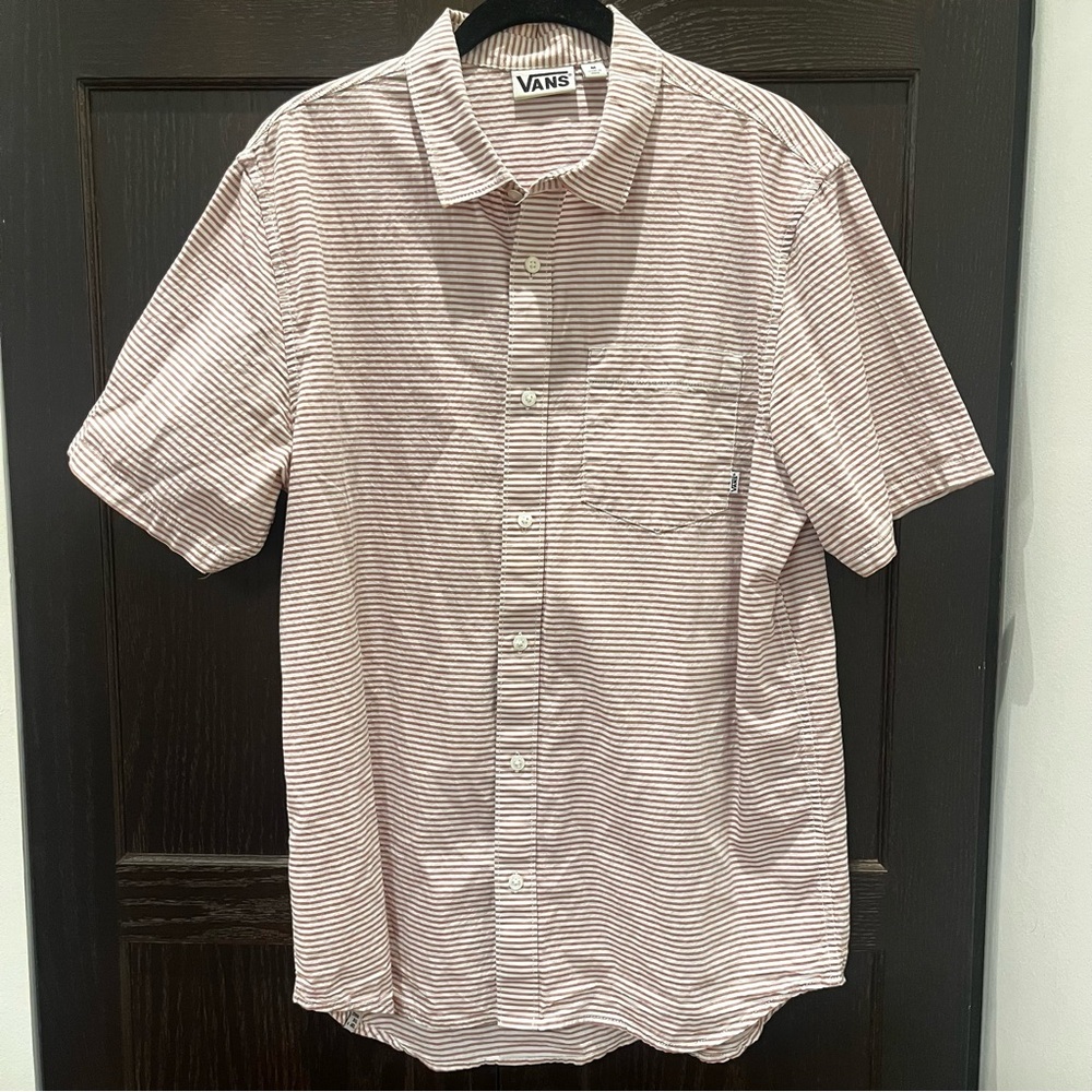 Vans Striped Button Up